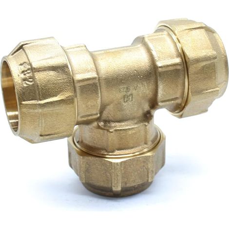 Té Égal Laiton 25mm Connecteur Tuyau Polyéthylène 25mm Té Tuyau Polyéthylène Jardin Réservoir Eau Robinet Irrigation (1/5)