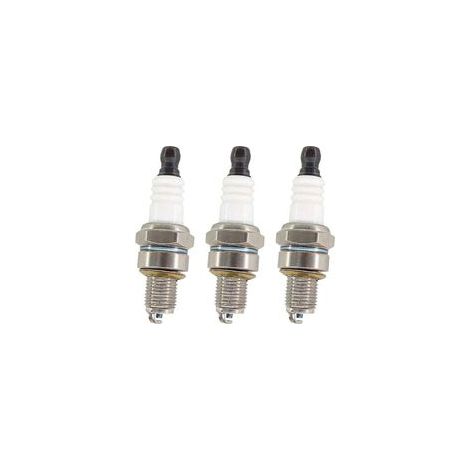 Lot de 3 bougies d'allumage pour Stihl FS40 FS50 FS56 FS87 FS90 FS100 FS110 FS90R FS100R FS130 FS310 BR600 KM56 KM100 Débroussailleuse NGK 3365, CMR6H (1/5)