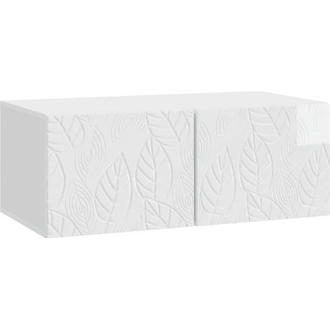 Wall-Mounted TV Cabinet 59.5 x 31 cm High Gloss White vidaXL