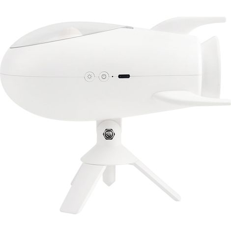 Lampe Projecteur Bluetooth - Haut-Parleur Bluetooth 4.0 - Veilleuse Réglable En Continu - Capsule Spatiale - 4,2 W - 1000 à 1200 mAh - USB Rechargeable - 1 Pièce (1/5)
