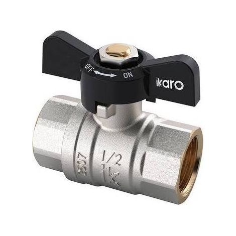 VALVOLA A SFERA IKARO FF CON FARFALLA Misura: 1" DN 25 PN 40