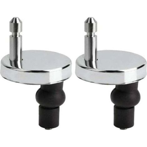 pair Lot de 2 Fixation Abattant WC Universelles Abattant de Toilettes à Charnière Couvercle de Toilettes Abattant Fixations,Convient à Toutes Sortes de Styles de Toilettes,Montage Facile (1/5)