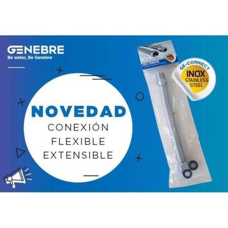 Latiguillos Extensibles Acero Inoxidable Macho-Hembra 1" - Genebre Mesures Accessoires de plomberie: 20-40 cm
