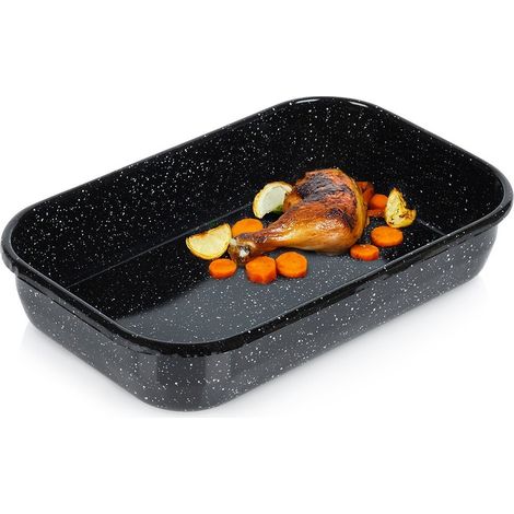 Fuente rectangular esmaltada para asar, 3,4 l, 34 x 22 x 6,5 cm (1/5)