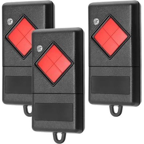 Lot de 3 télécommandes d'ouverture de porte de garage 40,685 MHz pour Dicket MAHS40-01, MAHS40-04, 4 canaux (1/5)