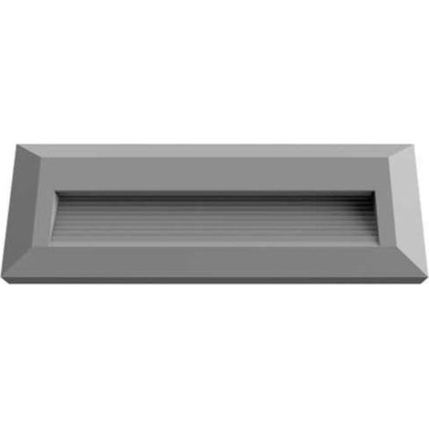 Balise LED en Saillie Rectangle 3W 220V 65° IP65 pour Escaliers - Blanc Neutre / Gris - SILUMEN (1/5)