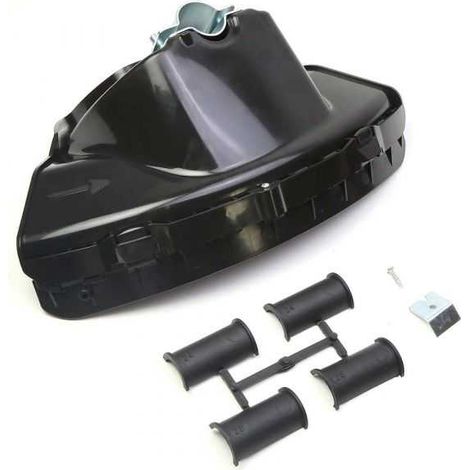Carter protection/déflecteur débroussailleuse universel Pro Tecomec avec coupe fil intégré, moyen modèle, Nylon (1/5)