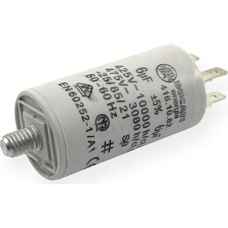 Condensateur permanent 6µF à cosses - Ø30x56mm - DUCATI (1/3)