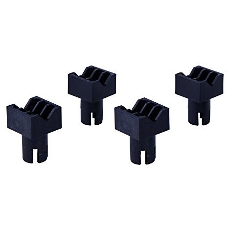 Wolfcraft – Lot de 4 mors de serrage pour établi – Compatibles modèles 6165 à 6189 – Accessoire pour serrage précis – Pour bois dur et matériaux composites (1/8)