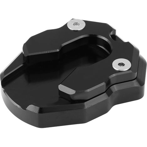 Support moto antidérapant plaque élargisseur de béquille latérale pour Yamaha Nmax155 XMAX 300 Noir (1/5)