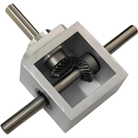 Bevel Gearbox, angle droit Dual Output Gearbox, compact 50 X 50 X 30 mm, Perfect pour Flexible alimentation Transmission (1/5)