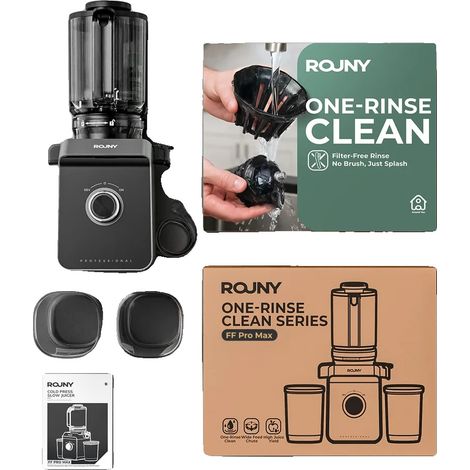 Licuadora de prensado en frío, boca de alimentación de 130 mm, materiales libres de BPA, color negro, 220 V (1/2)