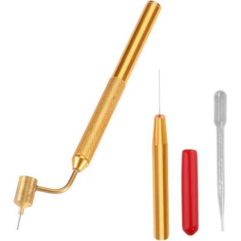 Stylo applicateur de peinture à trait fin et biseauté pour retouches de peinture, idéal pour les éclats de peinture et les rayures sur les voitures. (1/5)