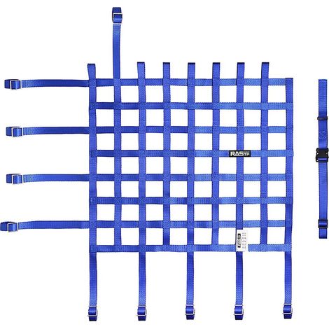 Kit de fixation pour filet de fenêtre de voiture de course, noir/rouge/bleu, 1 pièce, filet bleu (1/5)