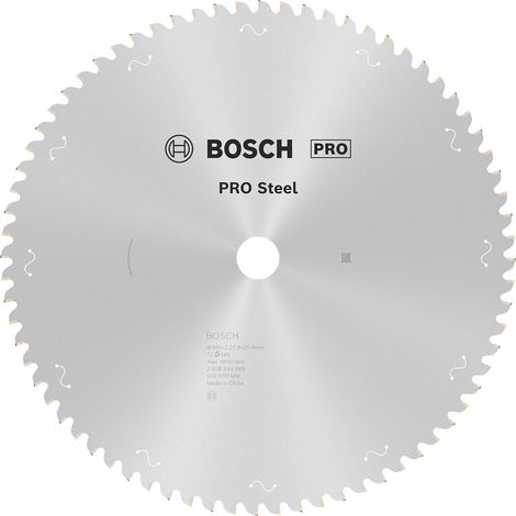 Lame de scie en acier PRO pour scies circulaires, filaire, 305 x 2,2 x 25,4 mm, T72 (1/4)