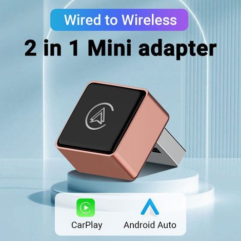 2-in-1 Smart Portable Car Connectivity Box for Android AutocarPlay (1/4)