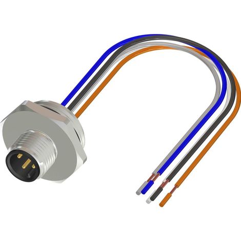 Câble d'actionneur RS PRO 5 conducteurs , M12 Mâle vers , 500mm ( Prix pour 1 )