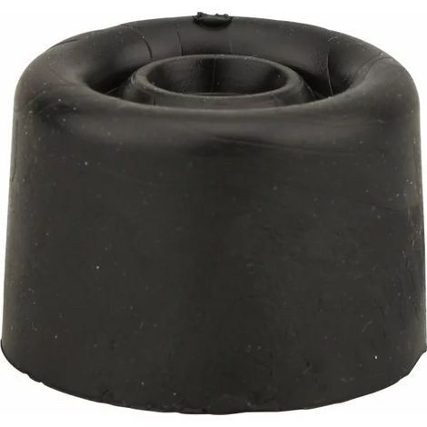 Thirard – Butoir à visser en caoutchouc noir – Fixation au sol – Ø40x30mm – Pour portes d'intérieur – Garantie 2 ans