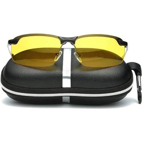 Nachtfahrbrille – Marke – Modell – Grau und Gelb – Erwachsene - Nachtfahrbrille – Marke – Modell – Grau und Gelb – Erwachsene (1/5)