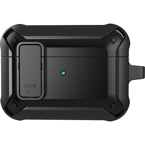 convient Pour L'tui Rigide Airpods Pro - Noir, Tui Hybride Deux En Un, Protection Blinde Robuste, Tui Rigide De Chargement Sans Fil Complet Rsista (1/5)