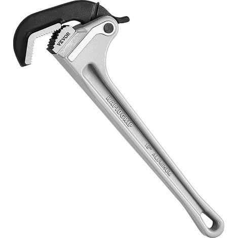 VEVOR Chiave per Tubi Dritta Alluminio 457 mm, Regolazione Automatica Ganascia, Chiave Idraulica Regolabile e Trasportabile, Design Appendibile Ergonomico, per Tubi, Riparazioni Automobilistiche