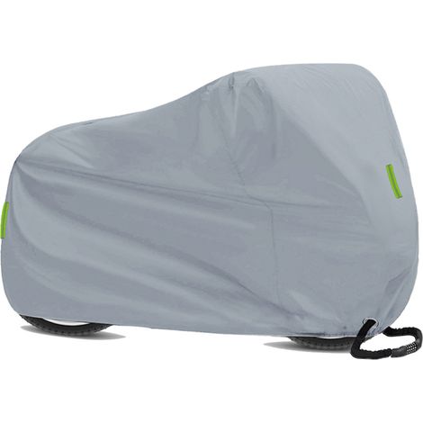 Housse de vélo imperméable et résistante aux UV pour VTT et vélo de route, avec bande réfléchissante et œillets pour cadenas. Sac de rangement inclus (200 x 110 x 70 cm). (1/5)