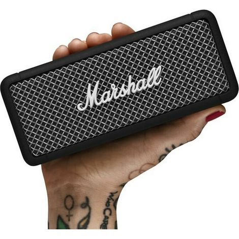 Enceinte sans fil Bluetooth 5.0 Amdohai Marshall EMBERTON, étanche IP67, port de chargement USB-C, noire, boutons de commande multidirectionnels, idéale pour la maison (1/5)