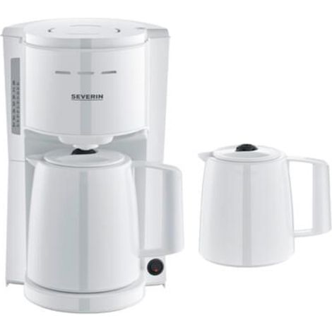 Severin KA 9309 Cafetière blanc verseuse thermofuge V154693 (1/6)