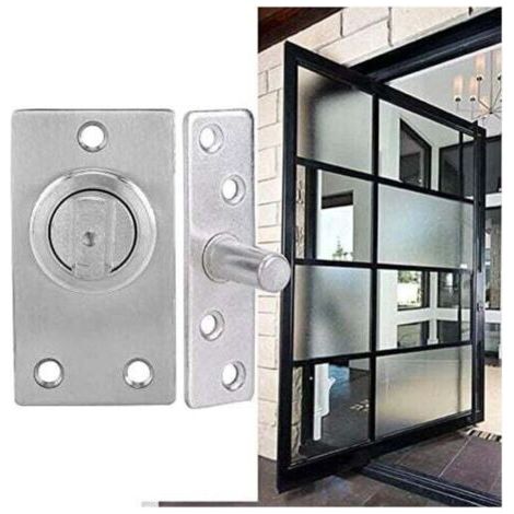 Charnière de porte en bois, Charnières à pivot porte, usage intensif pour portes bois Système charnière Murphy acier inoxydable 360 degrés, pivotante arbre