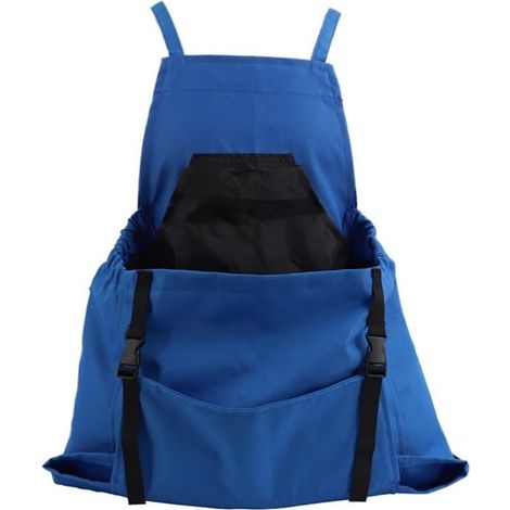1 - Tablier de jardinage - Sac de récolte - Imperméable et réglable pour désherbage et cueillette - Hommes et femmes - Bleu Rouge Vert Gris - 26x15x5cm