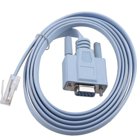 Câble console DB-9 vers RJ45 de 1,5 m (59 pouces), adaptateur série de gestion de périphériques Cisco (1/5)