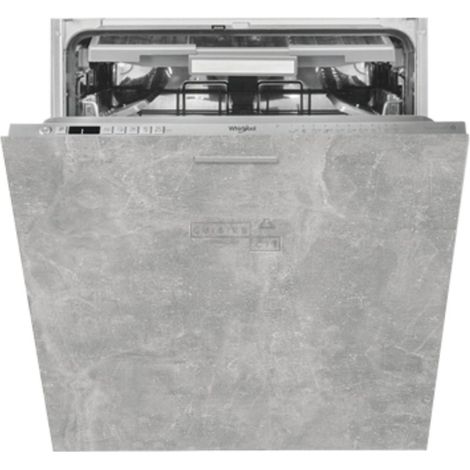 Façade pour lave-vaisselle tout intégrable Bellissi Beton Naturel L 60 cm -  Porte avec poignée apparente  Grey