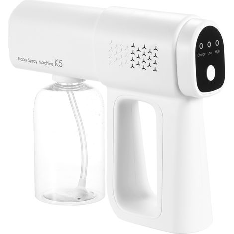 Pulvérisateur nanométrique sans fil, pulvérisateur électrique rechargeable et portable, atomiseur à vapeur portatif, flacon transparent de 380 ml (1/5)