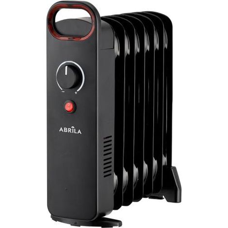 Radiatore elettrico Abrila Lapacho nero 800 W metallo ABS