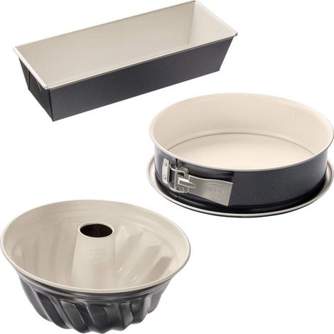 Moldes para hornear Dr Oetker acero antiadherente 3 piezas