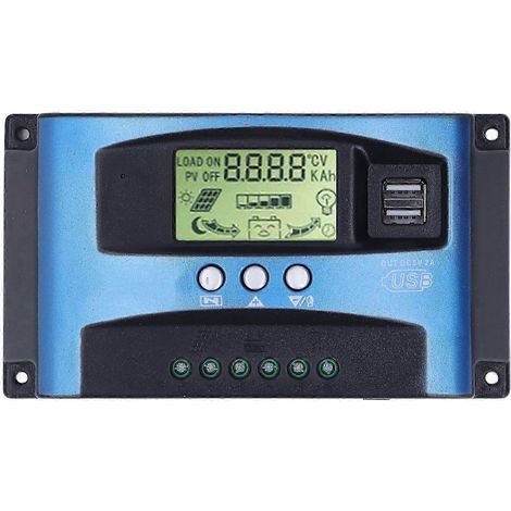 40A 12V/24V MPPT-Solarladeregler mit LCD-Display, automatischer Photovoltaik-Regler für Solarmodule, intelligentes Energiemanagement, integrierter Schutz (1/5)
