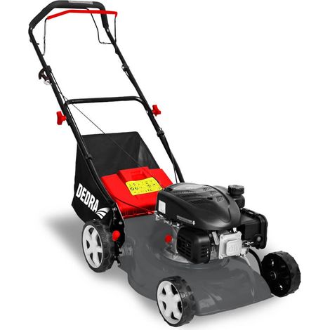 DEDRA DED8720-43L Cortacésped profesional con sistema de corte optimizado, rojo/negro