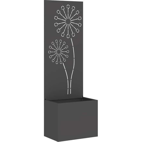 Écran de confidentialité de jardin Fretwork Noir 50 x 140 cm CFW593508 (1/5)