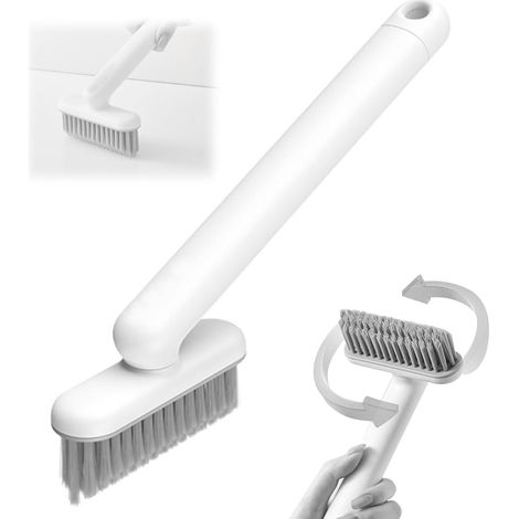 2PCS Brosse De Nettoyage des Coins À Poils Durs, Brosse De Nettoyage pour Joints, Fente, Outils De Nettoyage pour Le Nettoyage en Profondeur De La Cuisine