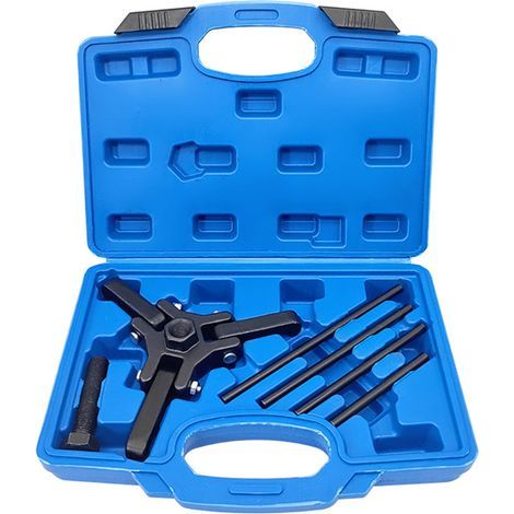 Abzieher für Schwingungsdämpfer, 3-Backen-Werkzeug zum Abziehen der Kurbelwellenriemenscheibe, Schwungrad-Abzieher-Set für 3/8-Zoll-Vierkantantriebe (1/5)