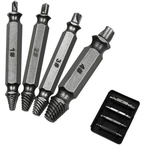 Jeu d'extracteurs de vis endommagés, de disques à double extrémité, ensemble d'outils à main pour enlever facilement (1/5)