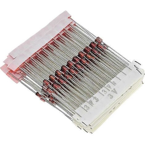 Kit de 250 diodes Zener 1 W assorties (3 V-33 V), assortiment de 25 valeurs, composant électronique D (1/5)