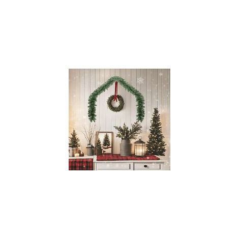 Guirlande de Noël en PVC 5 m-Crezuo