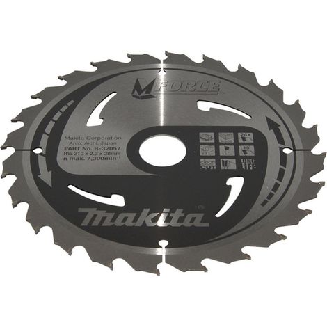 Makita Kreissägeblatt M-FORCE 210/30 mm, 24 Zähne, 1,4 mm, Holz