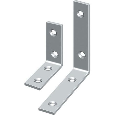 HOHAGE Ángulo de montaje L.30 mm A.10 mm S.1,8 mm acero galvanizado amarillo estrecho - 563045 (1/2)