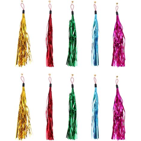 Têtes de Rechange pour Bâton pour Chaton, 15 Pièces en Peluche avec Cloche pour Augmenter l'exercice Jeu Interactif du Chat Couleur Aléatoire (1/5)