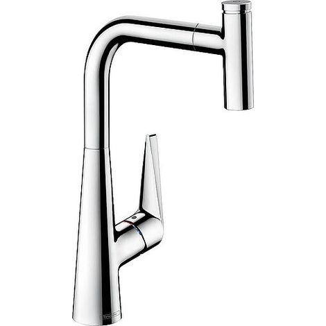 Spültischmischer Hansgrohe Talis Select S300 mit herausziehbarem Auslauf, Ausladung 234 mm, chrom - 72821000