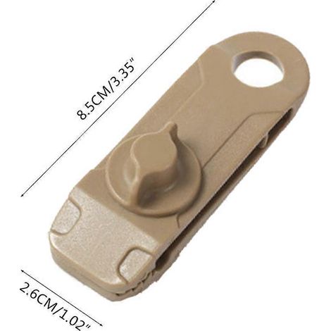 Lot de 5 pinces de fixation pour bâche, auvent de piscine, toile de tente, système de verrouillage Shark (1/4)
