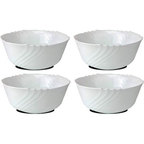 Bol de service - JUANIO - JUANIO - Lot de 4 - Verre opale - Ø 23 cm (1/4)