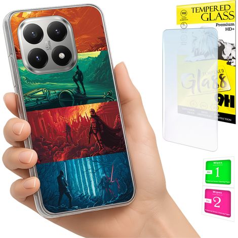 Schutzhülle für Xiaomi 15T: Fotohülle, Rückseite + 9H-Glas (1/5)